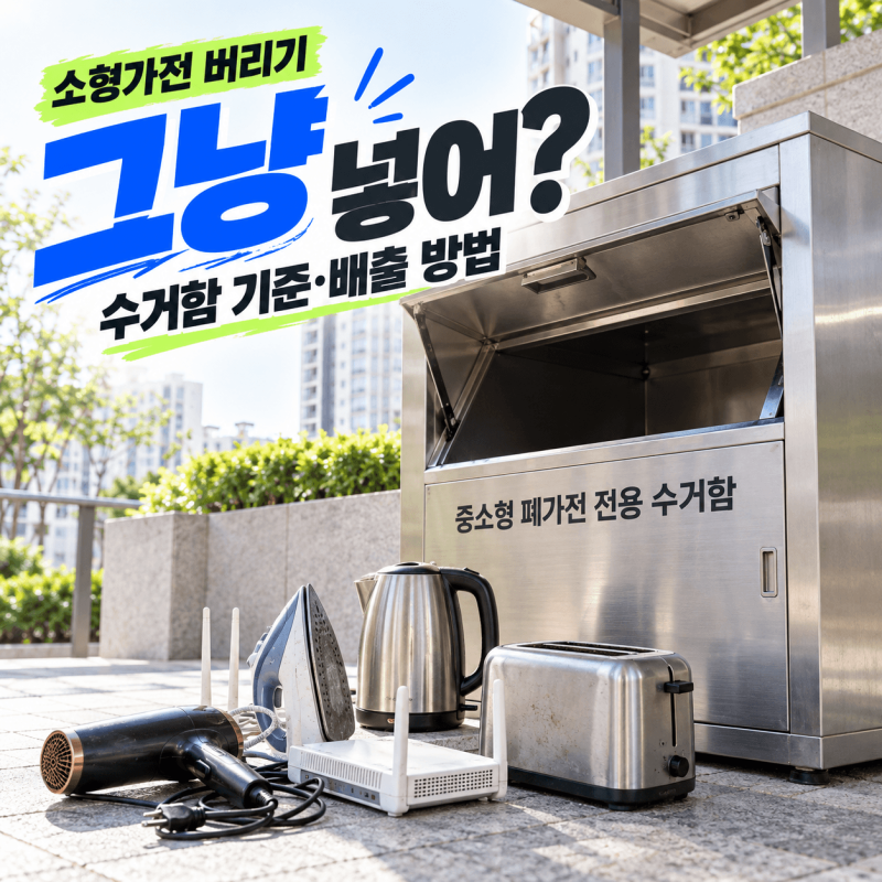 [소형가전 무료수거] 소형가전 버리기, 수거함에 넣어도 되는 기준과 배출 방법