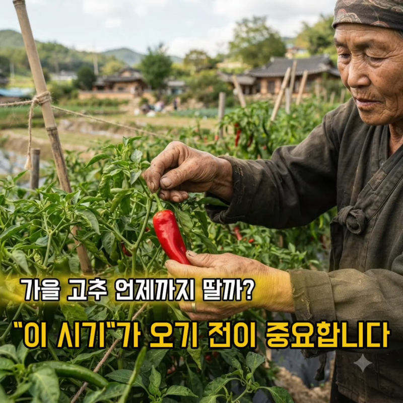 고추 수확시기 몇 월까지? 가을 고추 수확 적기 알아보기