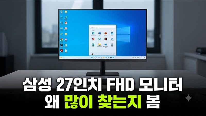 삼성 27인치 FHD 모니터 스펙 사양 총정리(게이밍 가정용 사무용 모니터 후기)