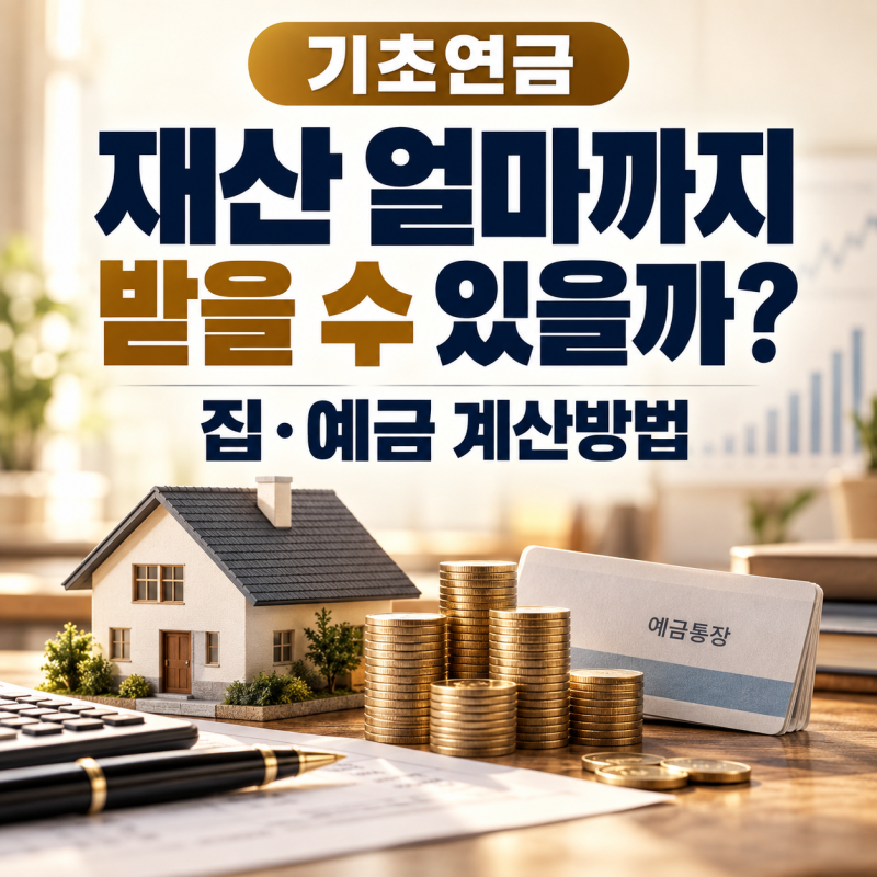 기초연금 재산 얼마까지 받을 수 있을까? 집·예금 계산방법