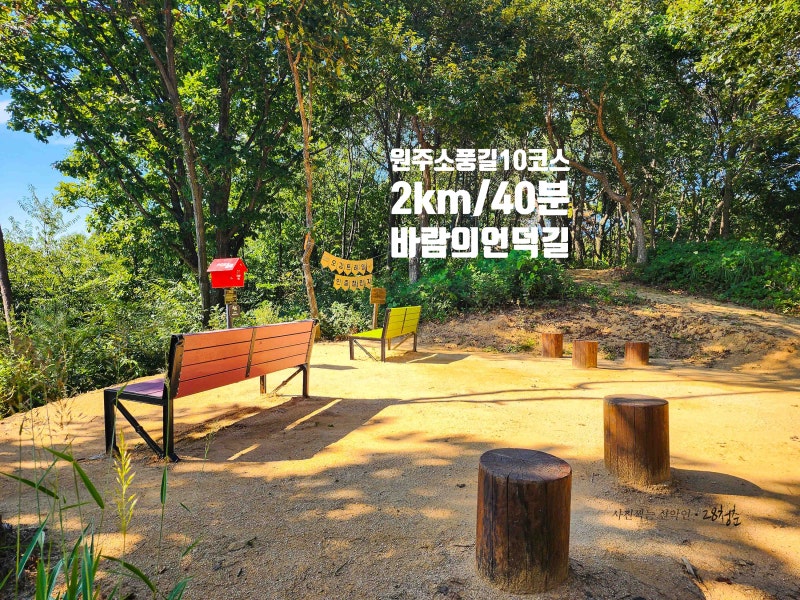 살랑살랑 산책코스 원주소풍길 10코스 바람의 언덕길 2km/40분 트레킹후기(사니다카페)