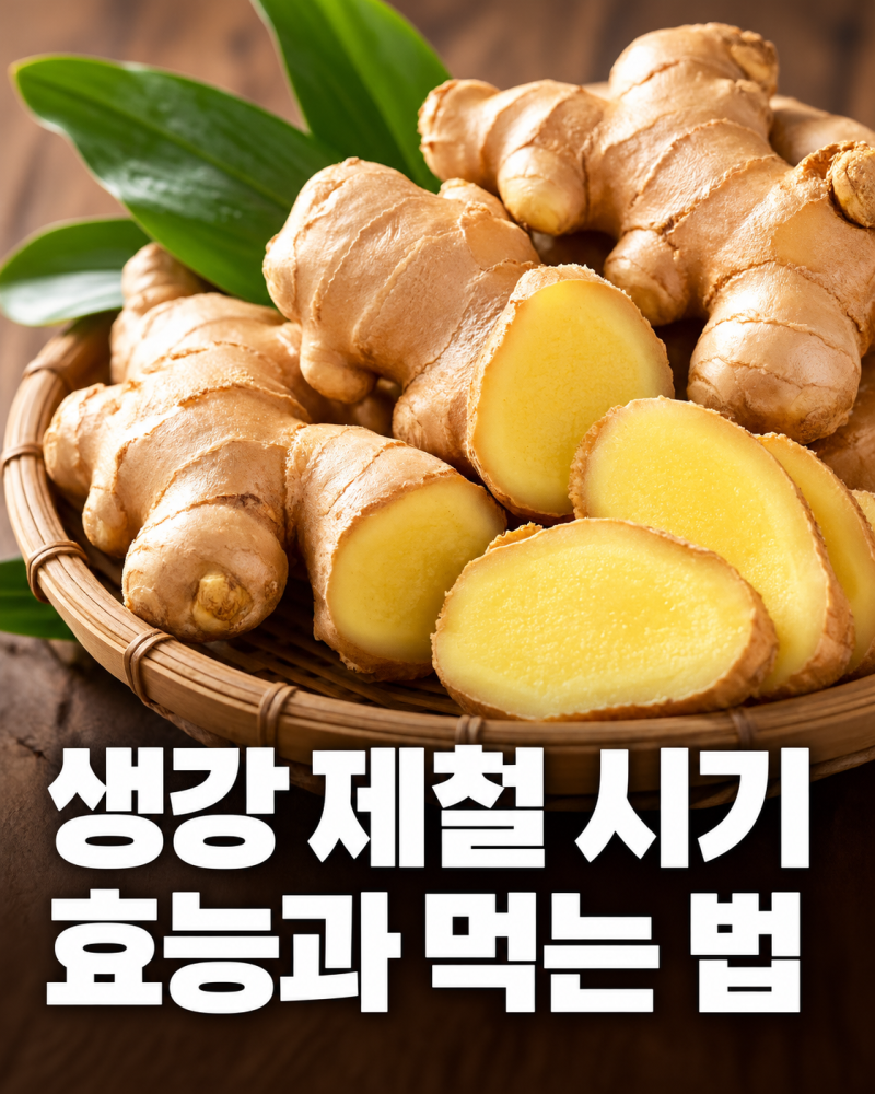 생강 제철 시기｜효능과 먹는 법 총정리