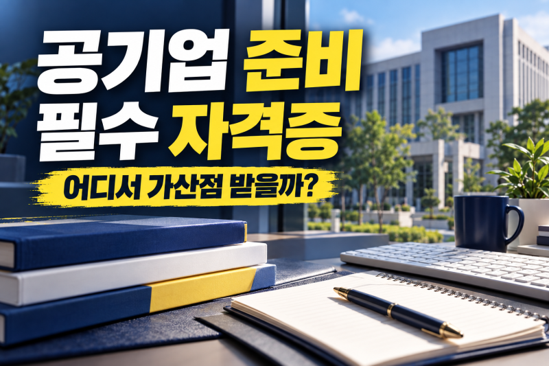 공기업 준비 필수 자격증 총정리 한전·코레일·LH는 어떤 자격증에 가산점을 줄까?