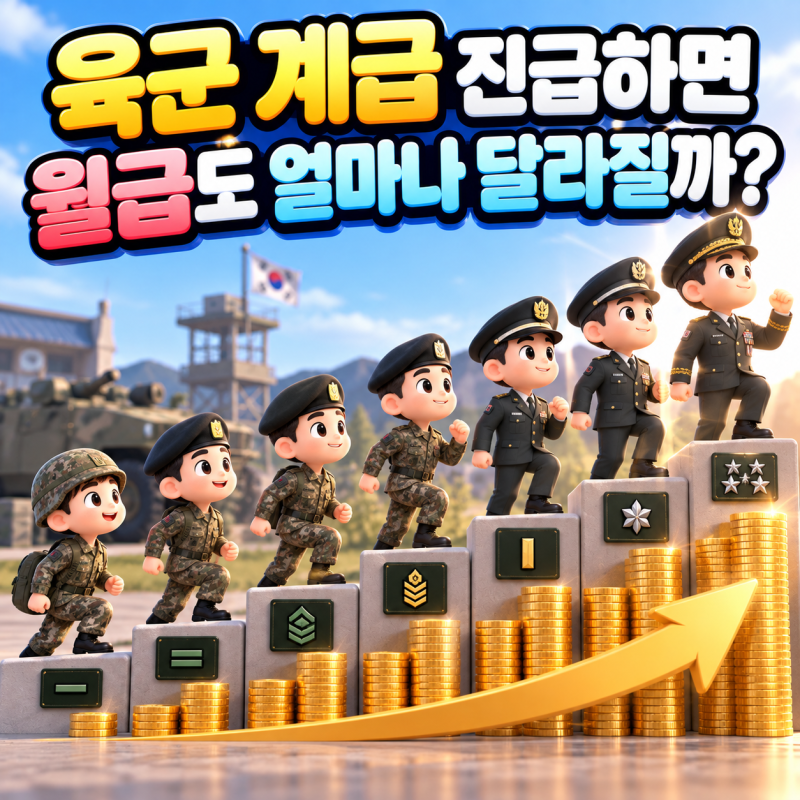 육군 계급 진급하면 월급도 얼마나 달라질까?