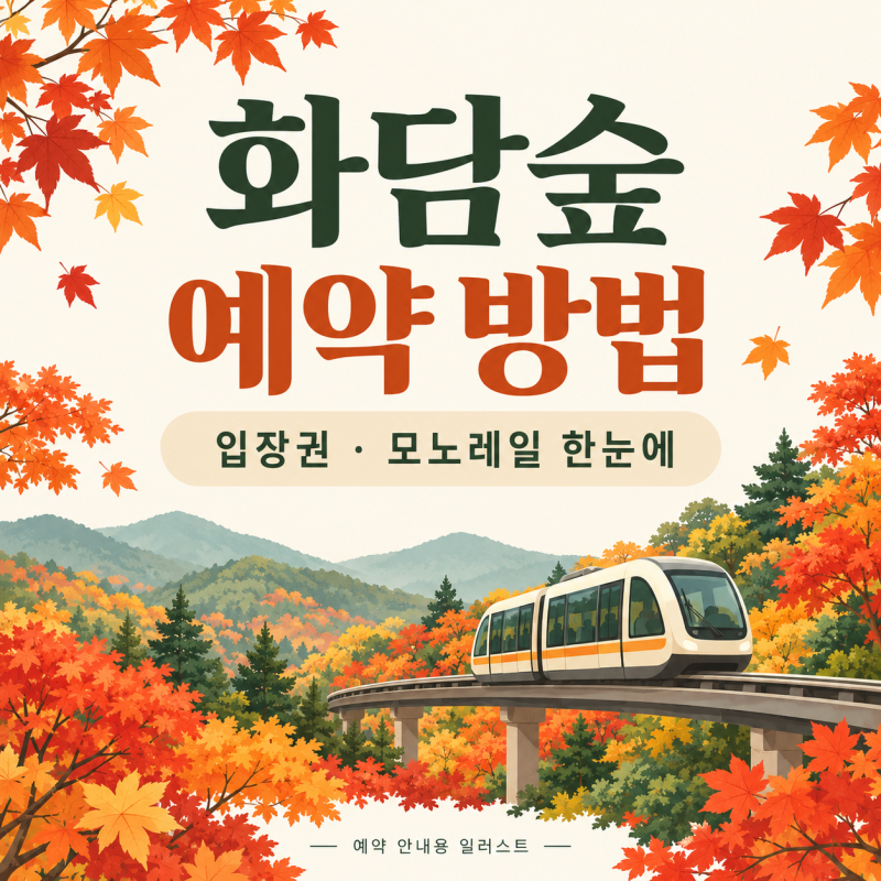 화담숲 예약 방법, 입장권만 샀다면? 모노레일 추가 구매까지 정리