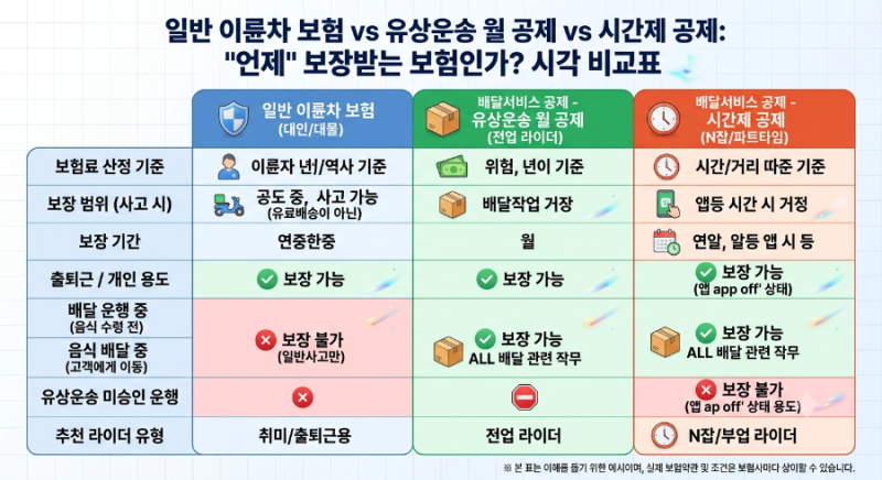 배달 라이더 공제보험, 저렴하다고 무조건 안심해도 될까?