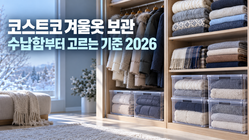 코스트코 겨울옷 보관, 수납함부터 고르는 기준 2026