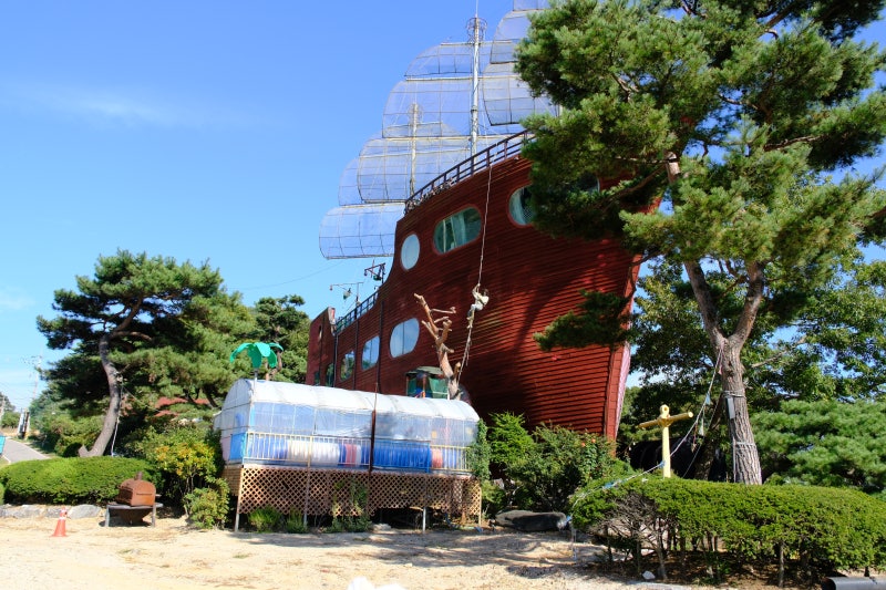 江華島コスパ最強キッズペンションおすすめ、貯水池ビューの「バダベペンション」4人家族レビュー