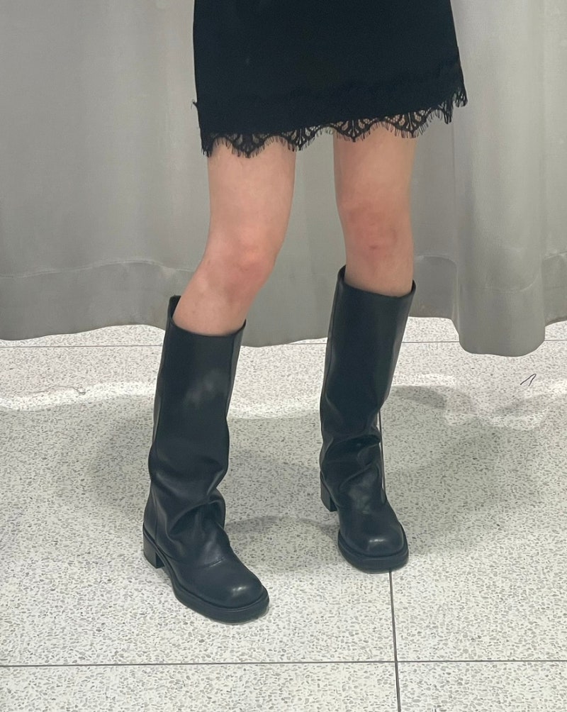 데일리 부츠로 찰떡! 자라 신상 부츠 추천, 레더 바이커 부츠 착용샷 및 후기(사이즈 팁)