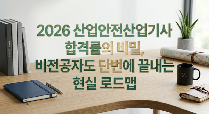 2026 산업안전산업기사 합격률의 비밀, 비전공자도 단번에 끝내는 현실 로드맵