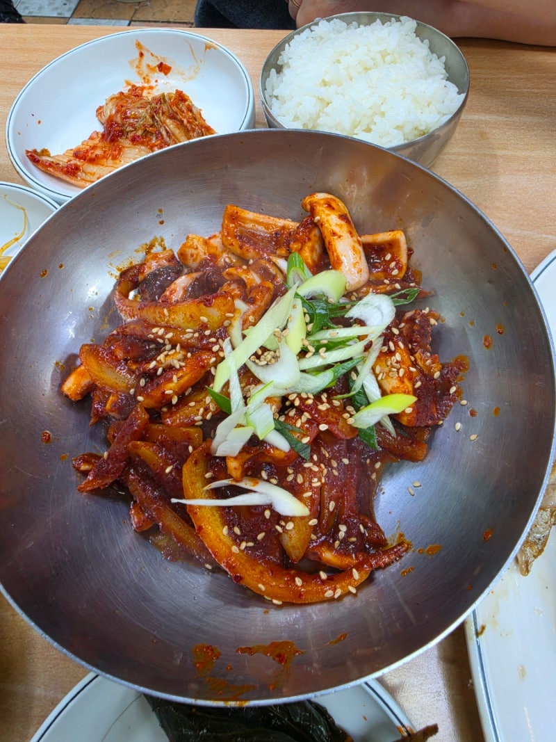동대문종합상가 생선구이 골목 호남집｜고등어구이 오징어볶음 푸짐했던 곳