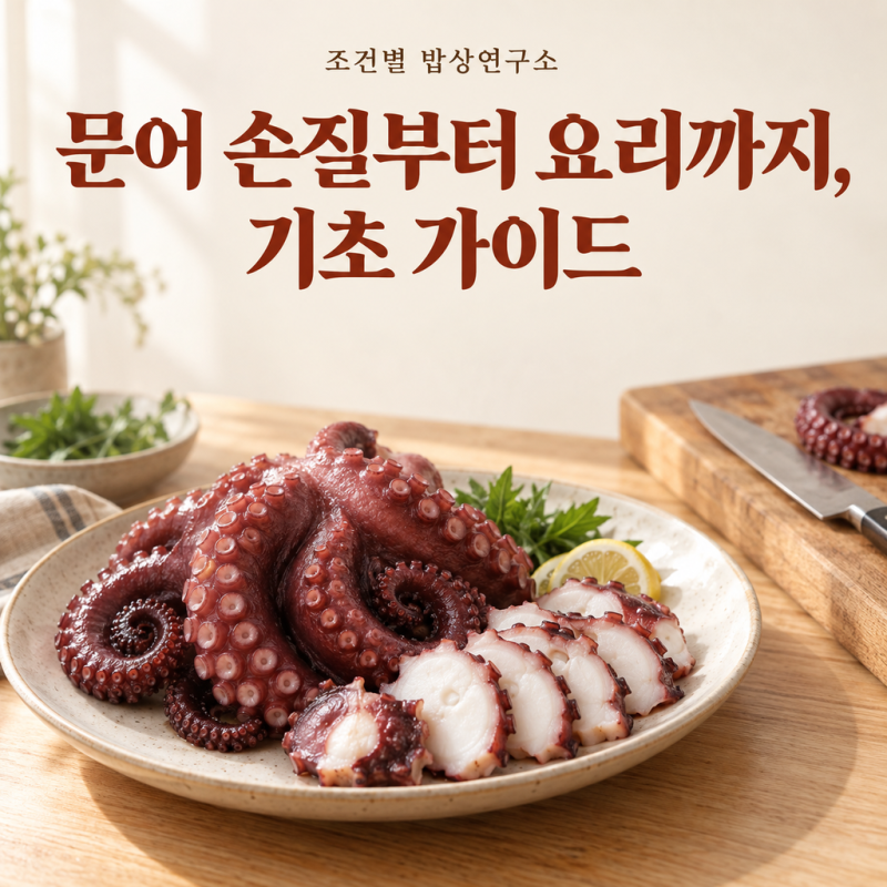 생문어 손질 실패 줄이는 문어요리 냉동 문어 비교