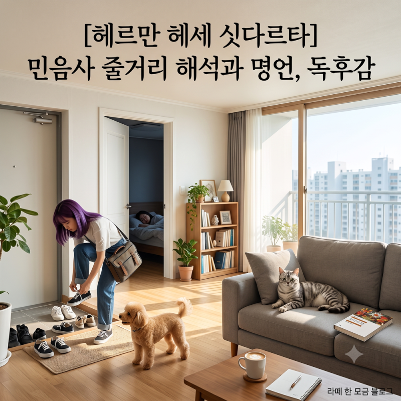 [헤르만 헤세 싯다르타] 민음사 줄거리 해석과 명언, 독후감