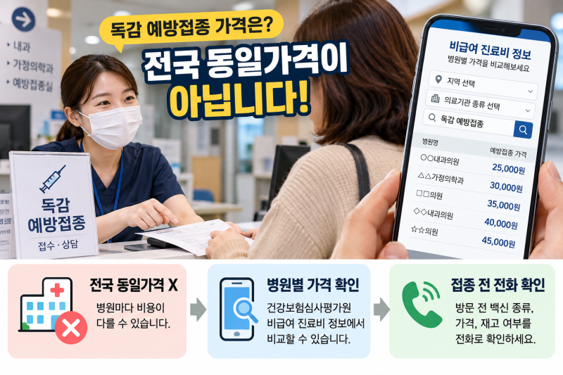 2026 독감 예방접종 가격 얼마? 성인 비용·3가 4가 차이