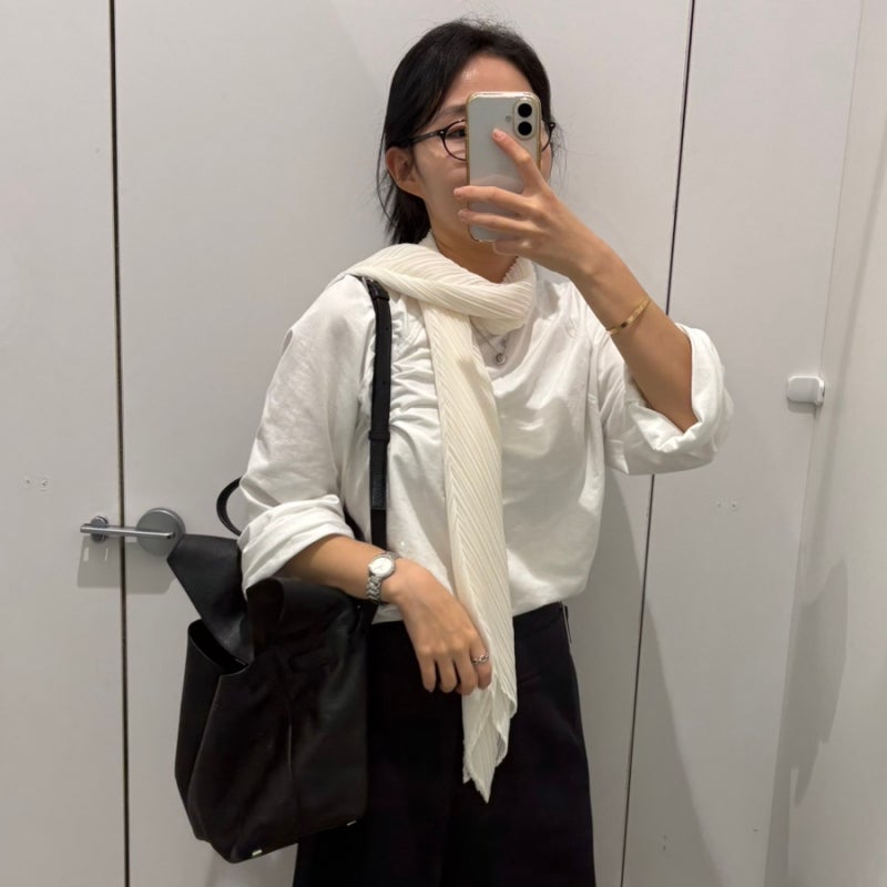 10월 가을 데일리룩 | COS 코스 트룰로 플랩백 코디, 플리츠플리즈
