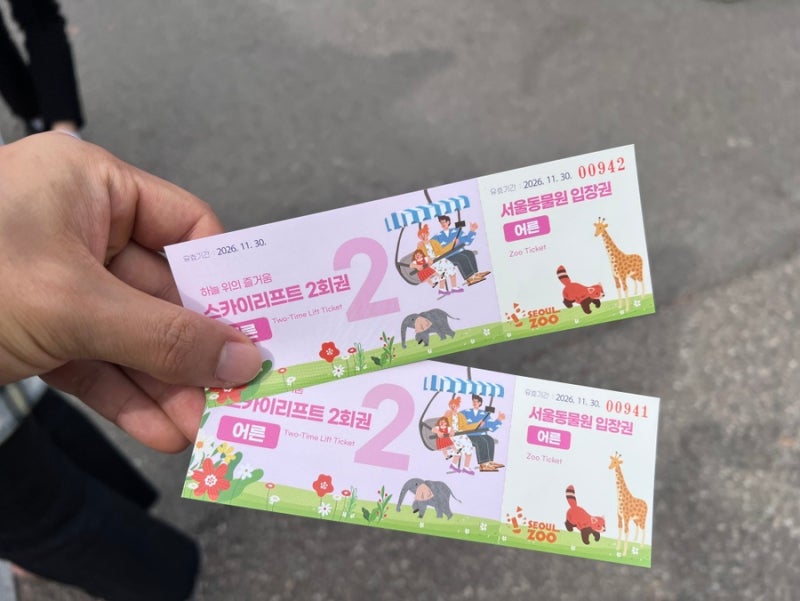 과천 서울대공원 | 주말 주차장 꿀팁, 리프트 웨이팅 소요시간