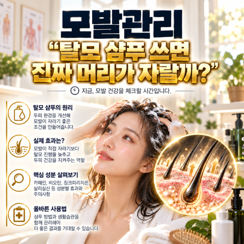 "탈모 샴푸 쓰면 진짜 머리가 자랄까?"
