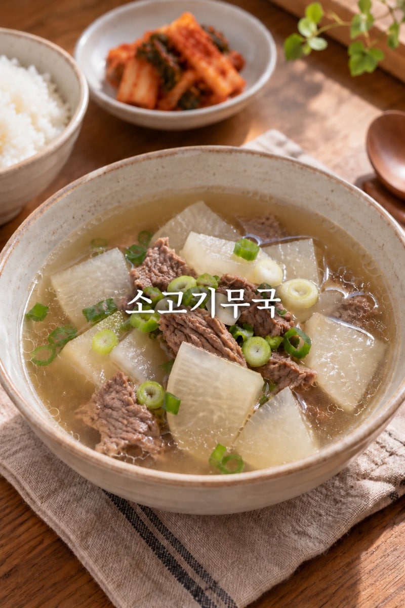 [레시피] 소고기무국 끓이는법｜맑고 시원한 가을무 소고기뭇국 레시피