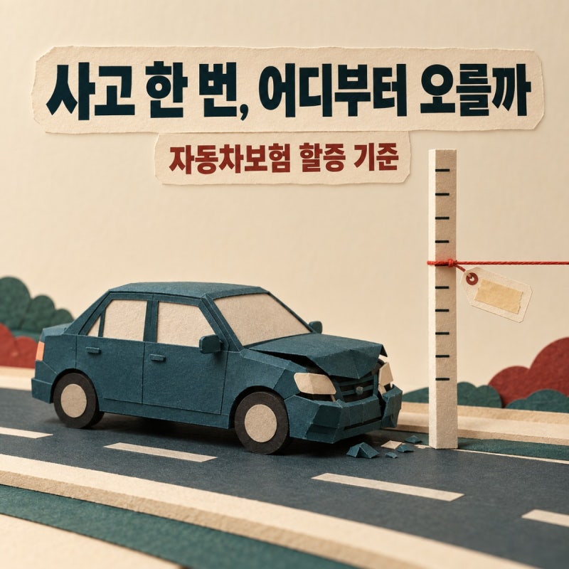 사고 한 번에 오를까, 자동차보험 할증 기준은 내가 고른 '이 금액'에서 갈려요