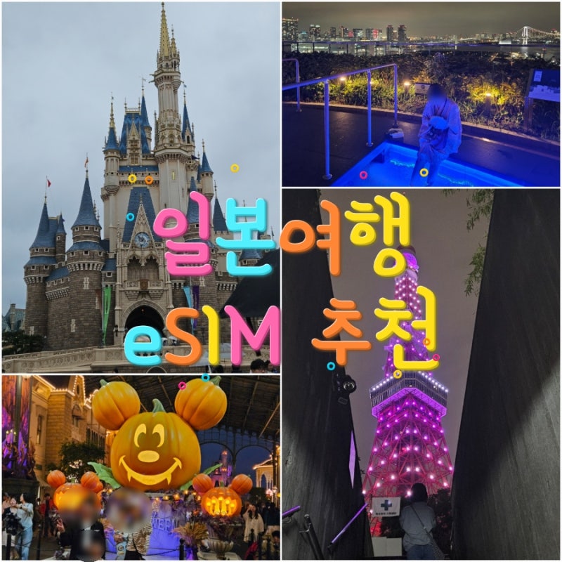 일본 여행 준비물 도쿄 이심(eSIM) 유심스토어 무제한 데이터 해외 로밍