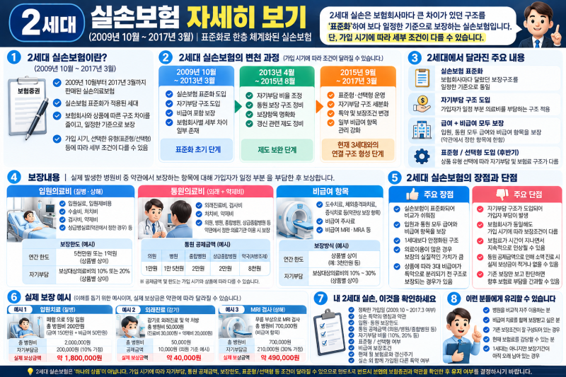 2세대 실손보험 자세히 보기｜표준화 실손은 무엇이 달라졌을까요?