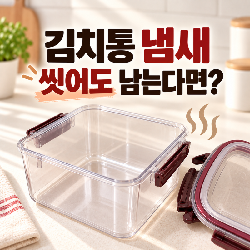 김치통 냄새 제거 방법｜씻어도 냄새날 때 이렇게 해보세요