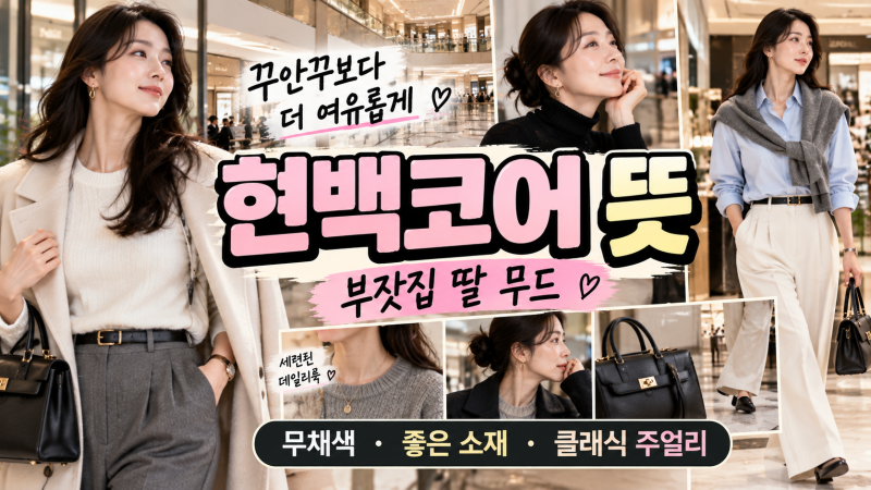 현백코어 뜻｜요즘 뜨는 부잣집 딸 패션 스타일 총정리