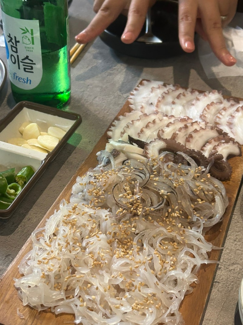 수영 요리사 산오징어회 오조불 숨은 맛집 추천해요