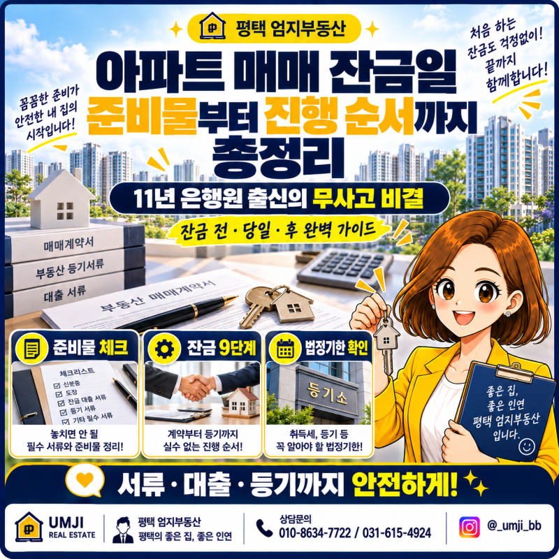 아파트 매매 잔금일 준비물부터 진행 순서까지 총정리｜11년 은행원 출신의 무사고 비결