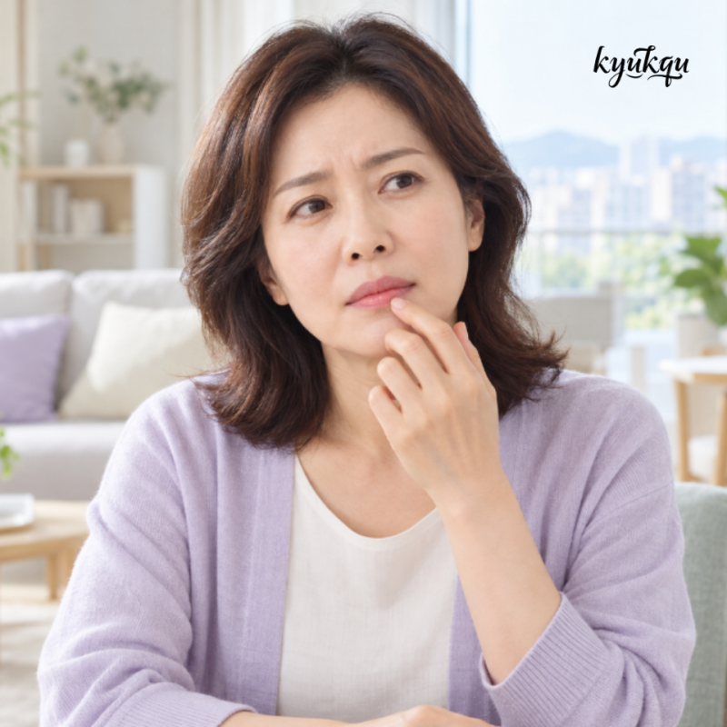 갱년기 여성에게 이런 증상도 나타난다고요? 상처없어도 혀가 계속 아프다면... 구강작열감....