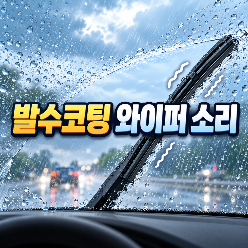 발수코팅 와이퍼 소리, 드드득·떨림 원인과 해결 순서