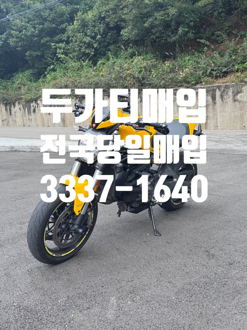 강릉 두카티 몬스터821 매입완료｜2018년식 3만km 노란색 SC 머플러 구조변경 완료