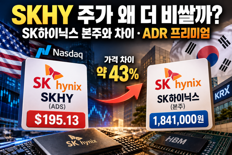 SKHY 주가 왜 더 비쌀까?｜SK하이닉스 본주와 차이·ADR 프리미엄