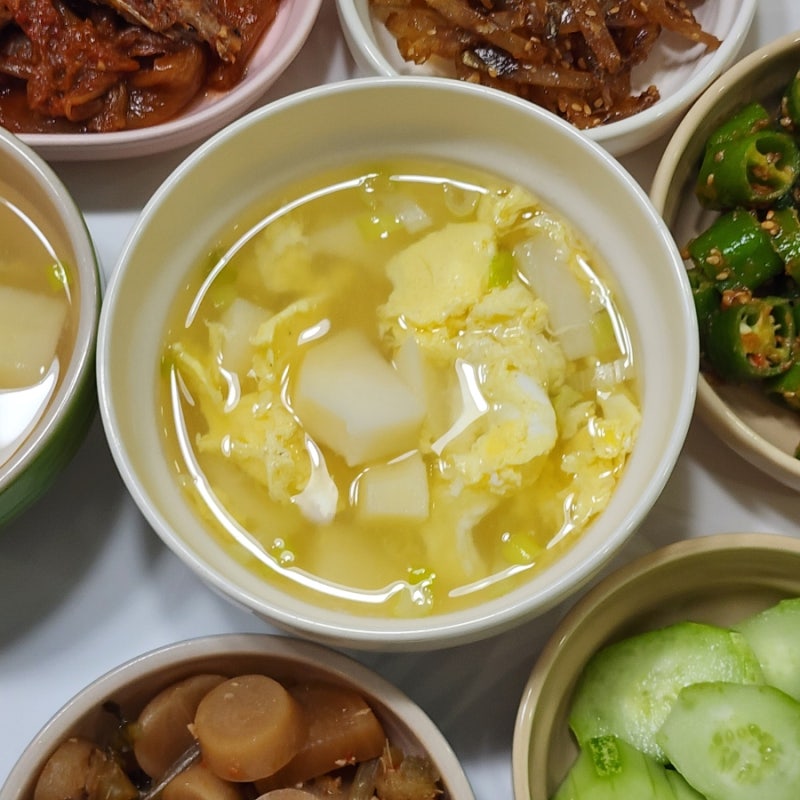 감자 계란국 끓이는법