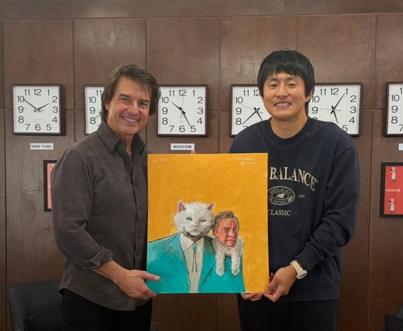 톰 크루즈가 먼저 어깨동무한 기안84, 직접 건넨 그림 뭐길래 난리났다는데