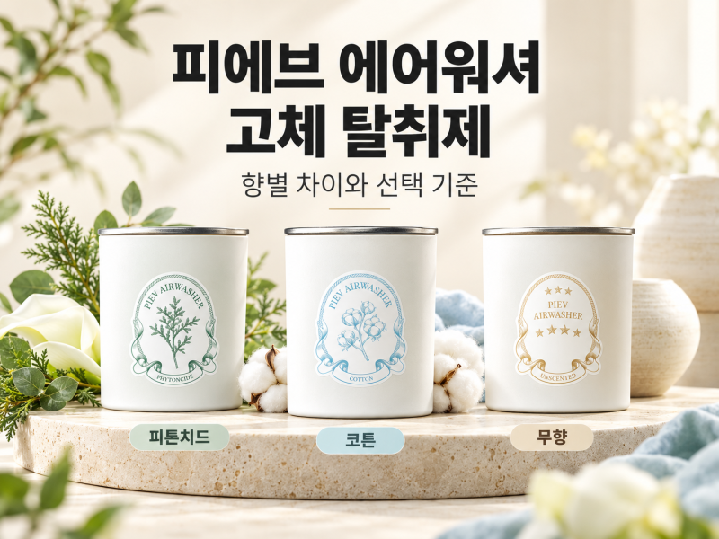 화장실 옷장 실내 냄새 제거 피에브 에어워셔 고체 탈취제 후기, 향별 차이와 선택 기준