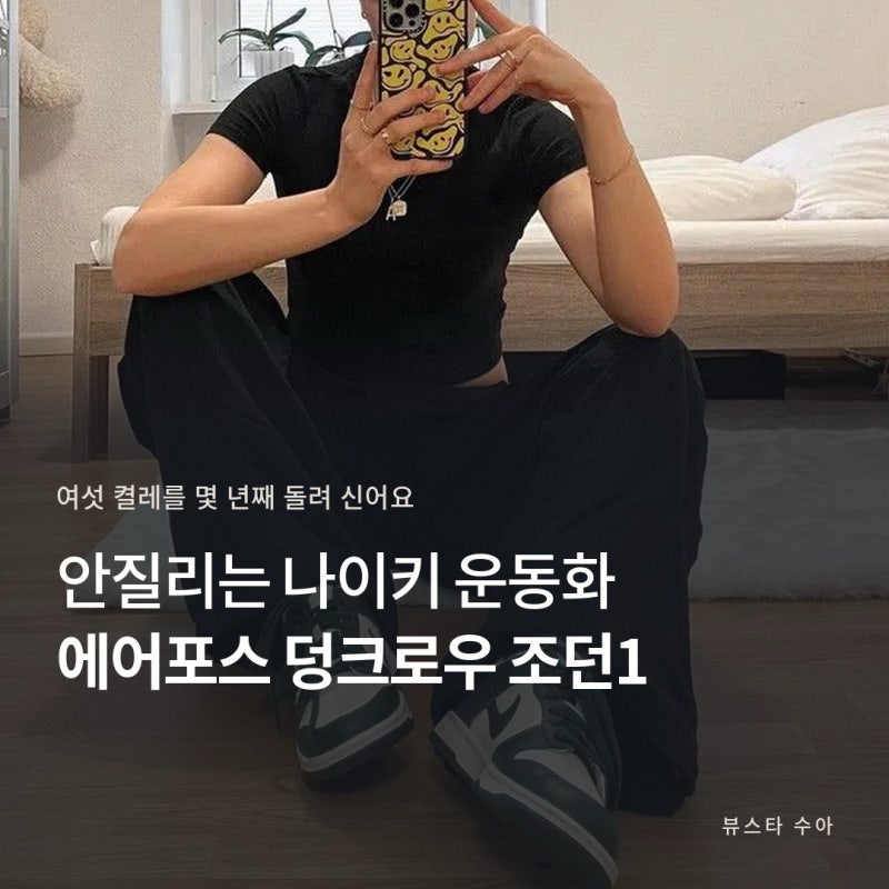 나이키 운동화 총정리 (에어포스·덩크로우·조던1)
