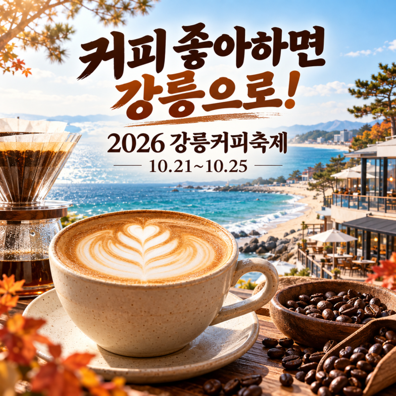 ☕ 커피 좋아하면 10월 강릉으로! 2026 강릉커피축제 일정·프로그램·방문 팁 총정리