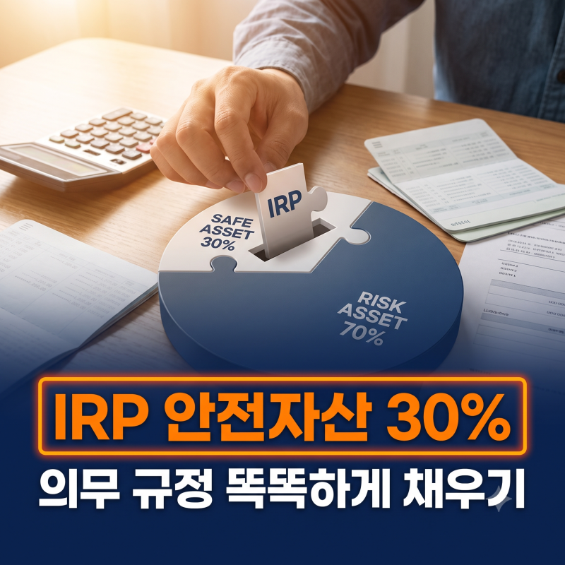IRP 안전자산 30% 채우기 추천 ETF: 수익률과 안정성을 모두 잡는 법