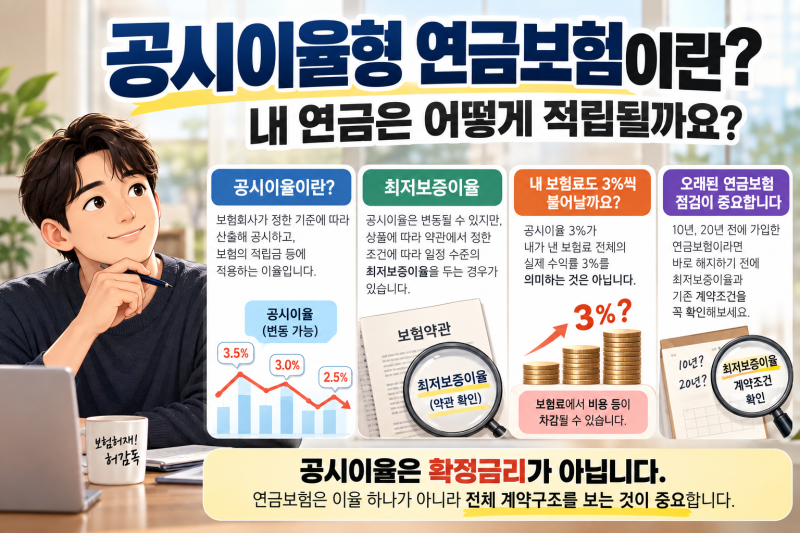 공시이율형 연금보험이란?｜내 연금은 어떻게 적립될까요?