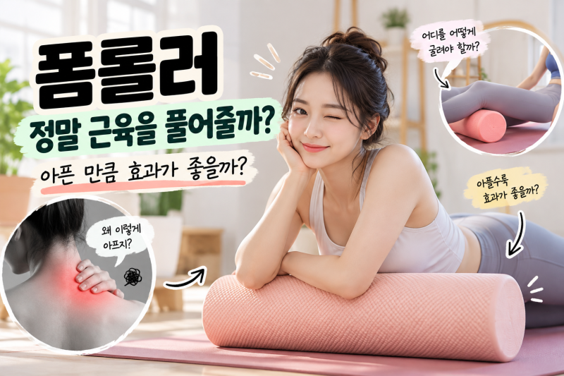 폼롤러 정말 근육을 풀어줄까? 아픈 만큼 굴리면 더 좋을까 팩트체크