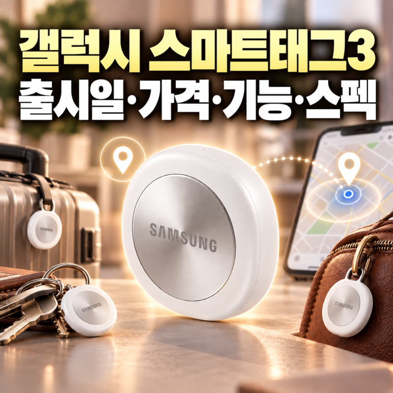 삼성전자 '갤럭시 스마트태그3' 공개, 출시일·가격·기능·스펙 총정리