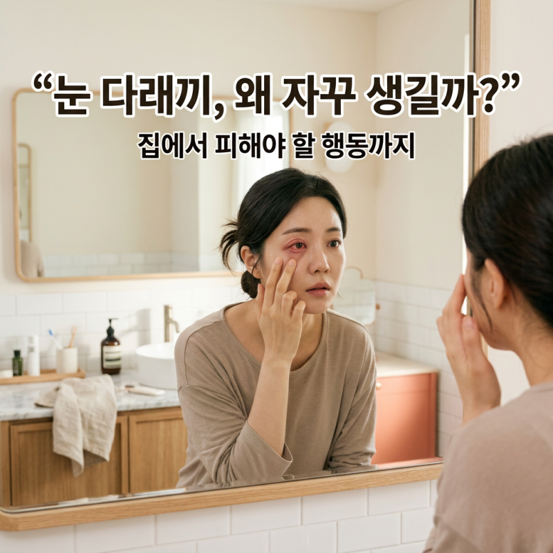 눈 다래끼가 자꾸 생기는 이유와 집에서 관리할 때 피해야 할 행동