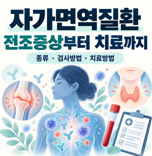 자가면역질환 전조증상부터 종류·검사·치료까지｜어떤 증상일 때 병원에 가야 할까요?