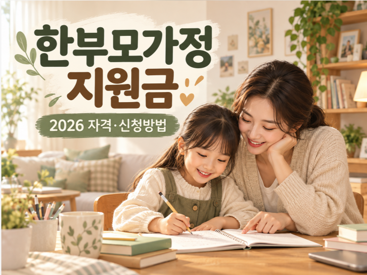 한부모가정 지원금 총정리｜2026 양육비 자격·금액·신청방법