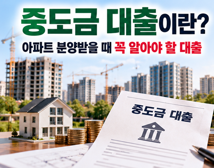 중도금 대출이란? 아파트 분양받을 때 꼭 알아야 할 대출