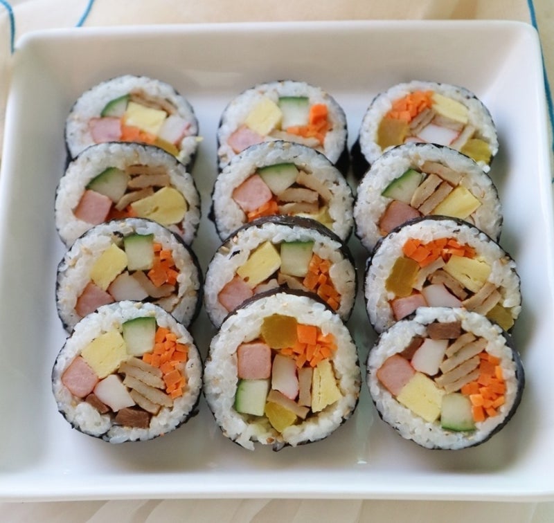 김밥 만들기 기본 김밥재료 준비