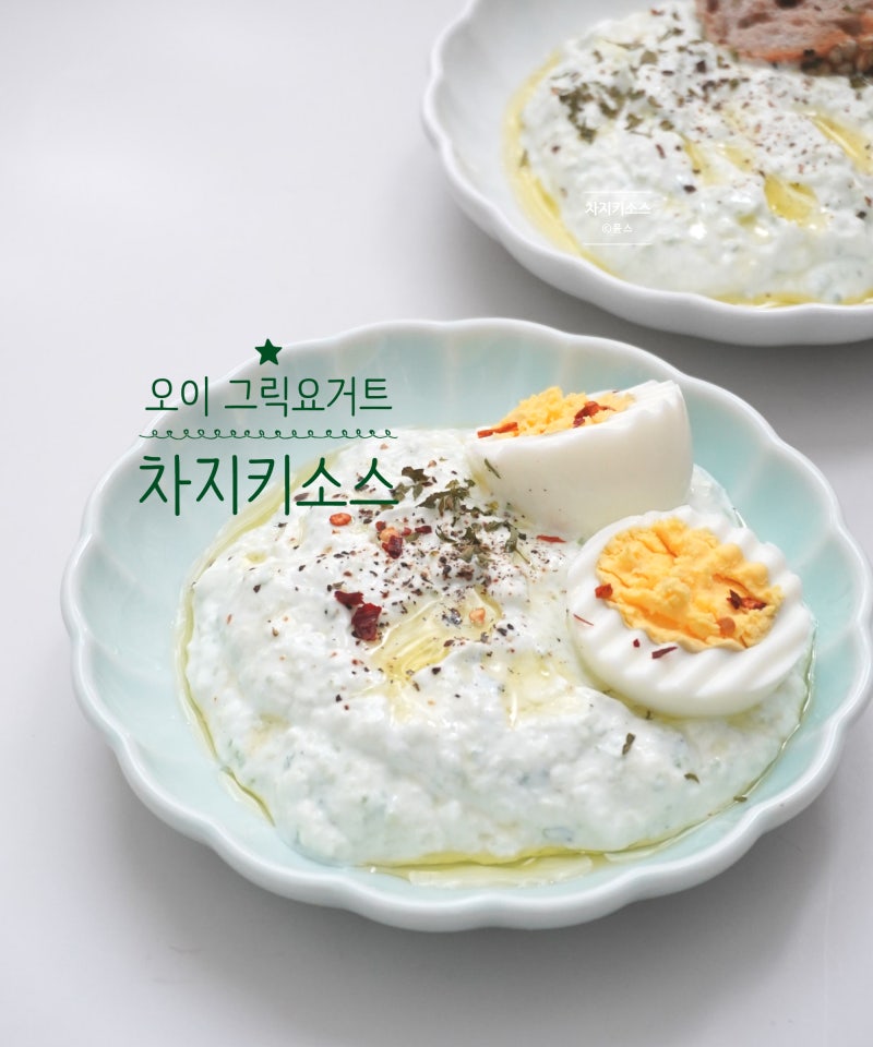 차지키소스 만들기 그릭요거트 먹는법