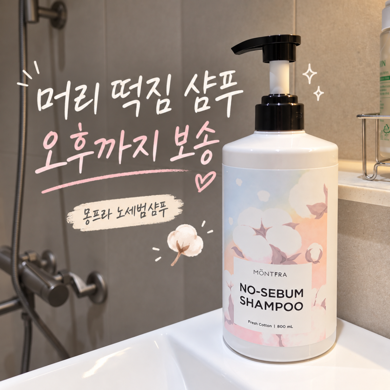 몽프라노세범샴푸 청소년샴푸 후기, 머리떡짐샴푸 지성샴푸로 써봤어요