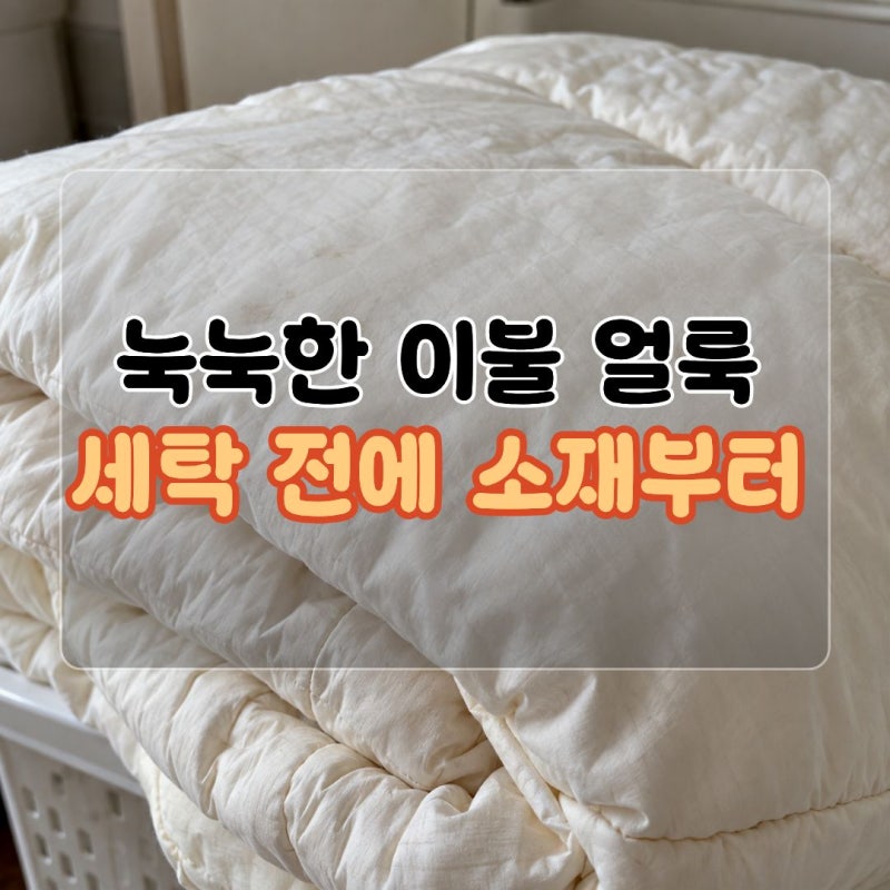 이불곰팡이제거 방법 눅눅한 얼룩이 남았을때 과탄산소다빨래 팁